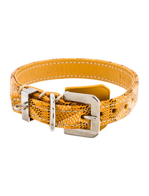 goyard dog leash yellow|goyard dog collar and leash.